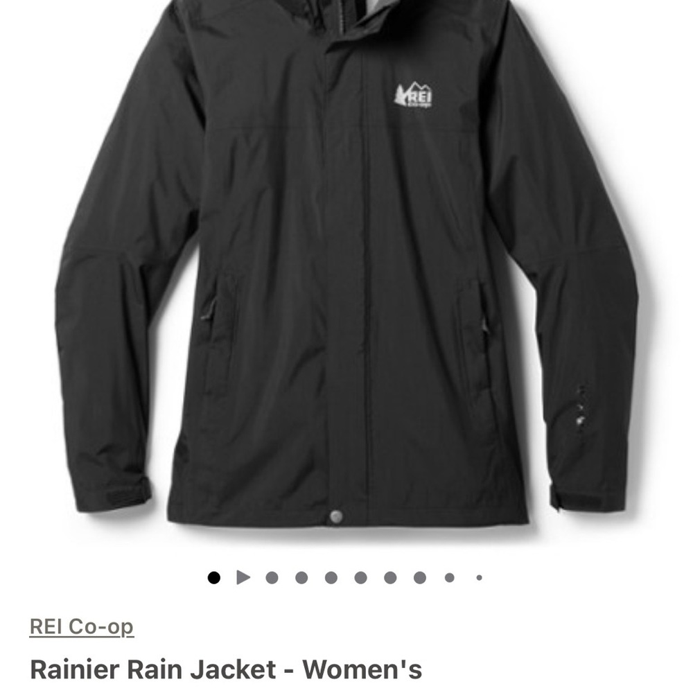 REI Women’s Rainier Rain Jacket- Black